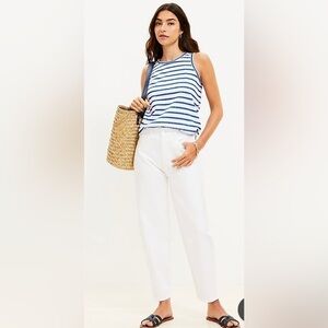 Ann Taylor Loft White Modern Straight Jeans  Size 28/6